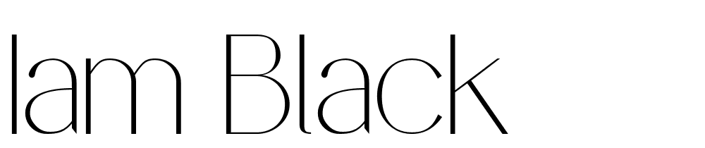 IAM-BLACK font family download free