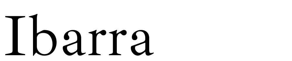 Ibarra font family download free