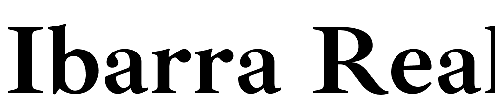 Ibarra-Real-Nova-Bold font family download free