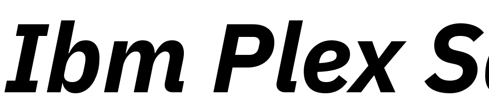 IBM-Plex-Sans-Bold-Italic font family download free
