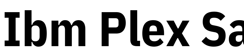 IBM-Plex-Sans-Condensed-Bold font family download free