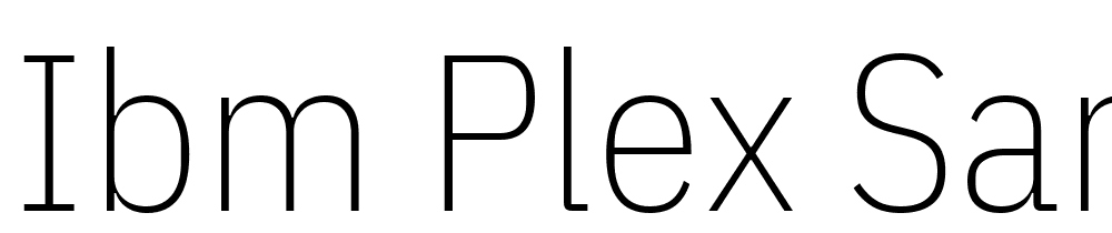 IBM-Plex-Sans-Condensed-ExtraLight font family download free