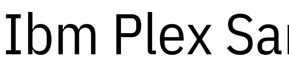 IBM-Plex-Sans-Condensed font family download free