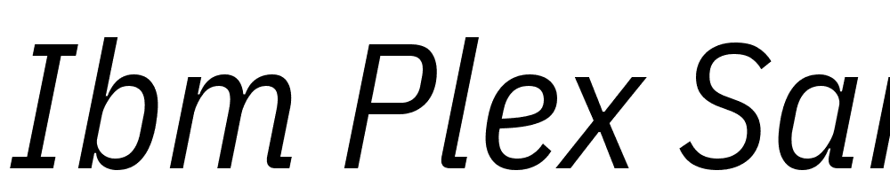 IBM-Plex-Sans-Condensed-Italic font family download free