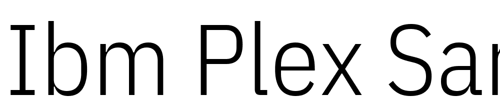 IBM-Plex-Sans-Condensed-Light font family download free