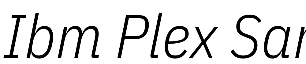 IBM-Plex-Sans-Condensed-Light-Italic font family download free