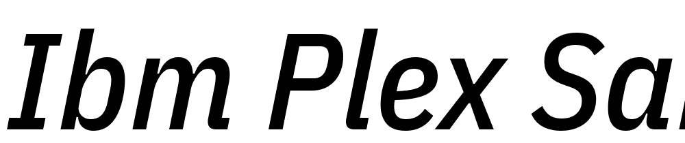 IBM-Plex-Sans-Condensed-Medium-Italic font family download free