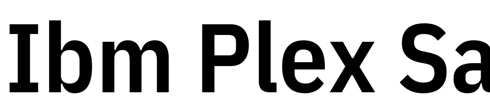 IBM-Plex-Sans-Condensed-SemiBold font family download free