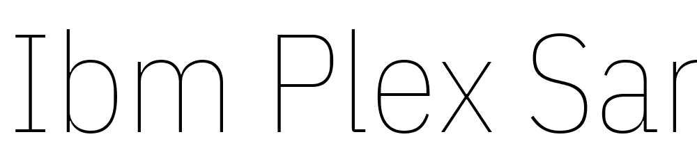 IBM-Plex-Sans-Condensed-Thin font family download free