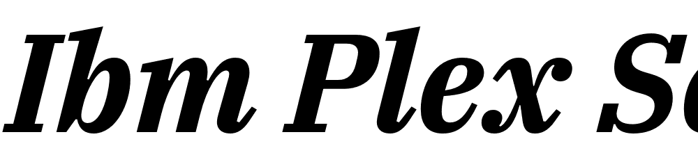 IBM-Plex-Serif-Bold-Italic font family download free