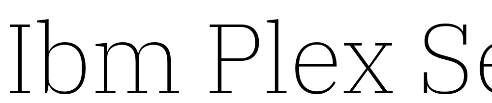IBM-Plex-Serif-ExtraLight font family download free
