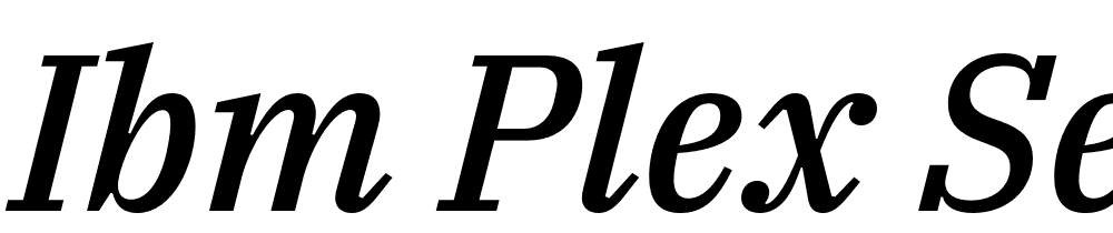 IBM-Plex-Serif-Medium-Italic font family download free