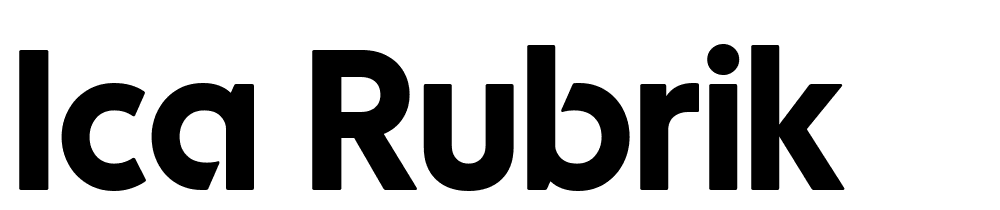 ICA-Rubrik font family download free