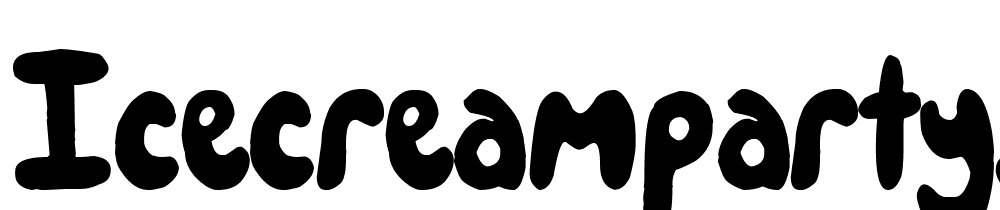IceCreamPartySolid font family download free