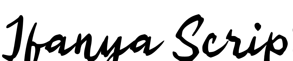 Ifanya-Script font family download free