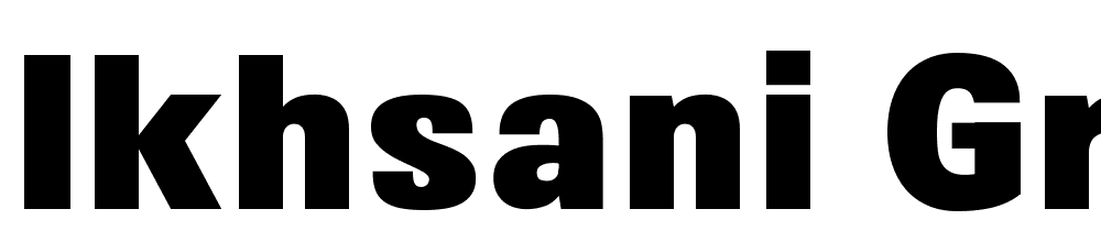 Ikhsani-Grotesk-Black font family download free