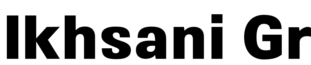 Ikhsani Grotesk font family download free