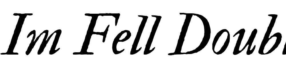 IM-FELL-Double-Pica-Italic font family download free