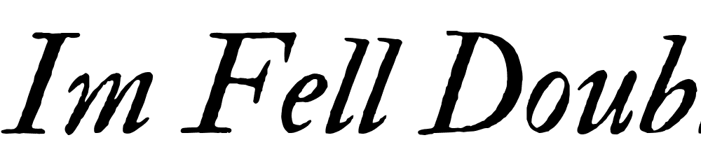 IM-FELL-Double-Pica-PRO-Italic font family download free