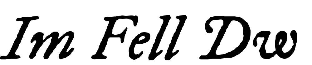 IM-FELL-DW-Pica-Italic font family download free