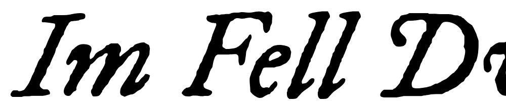 IM-FELL-DW-Pica-Italic font family download free