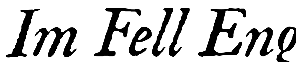 IM-FELL-English-Italic font family download free