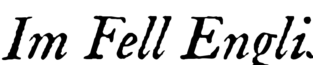 IM-FELL-English-Italic font family download free