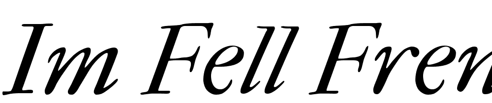 IM-FELL-French-Canon-Italic font family download free