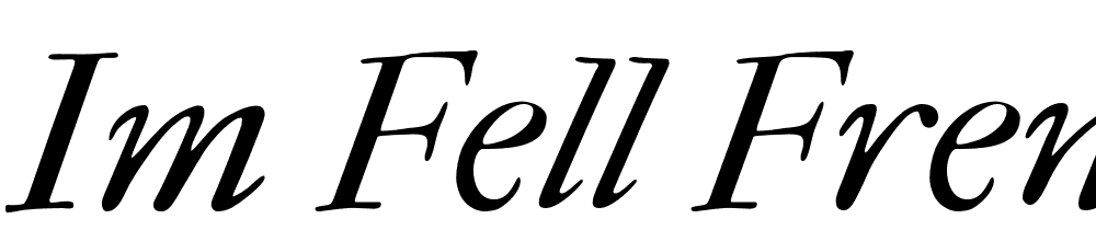 IM-FELL-French-Canon-PRO-Italic font family download free