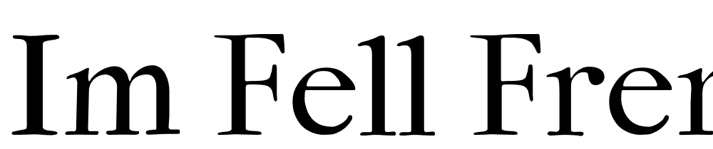 IM-FELL-French-Canon-PRO-Roman font family download free