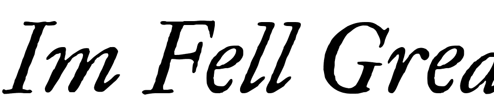 IM-FELL-Great-Primer-Italic font family download free