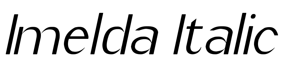 Imelda-Italic font family download free