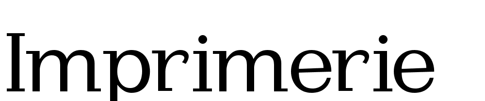 Imprimerie font family download free