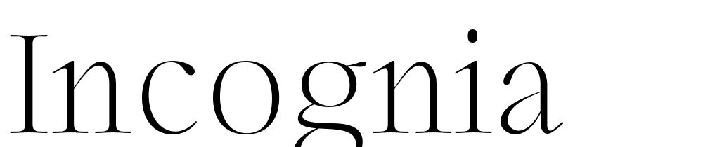 Incognia font family download free