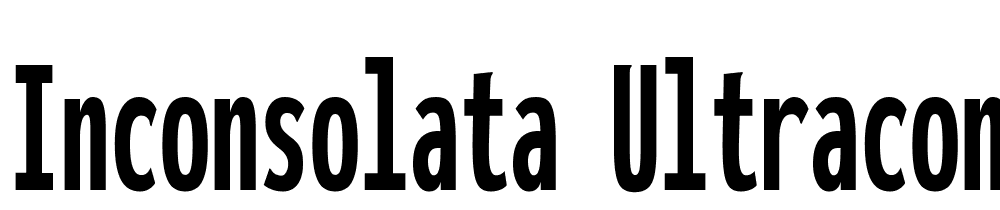 Inconsolata-UltraCondensed-ExtraBold font family download free