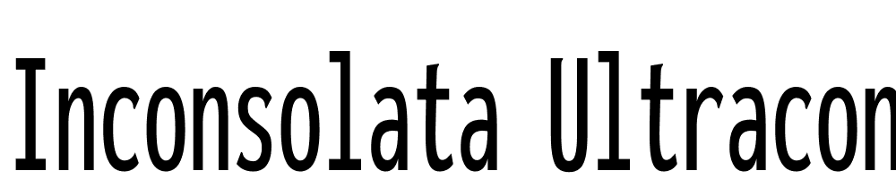 Inconsolata-UltraCondensed-Medium font family download free