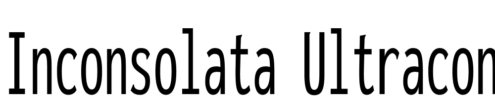 Inconsolata-UltraCondensed-Regular font family download free