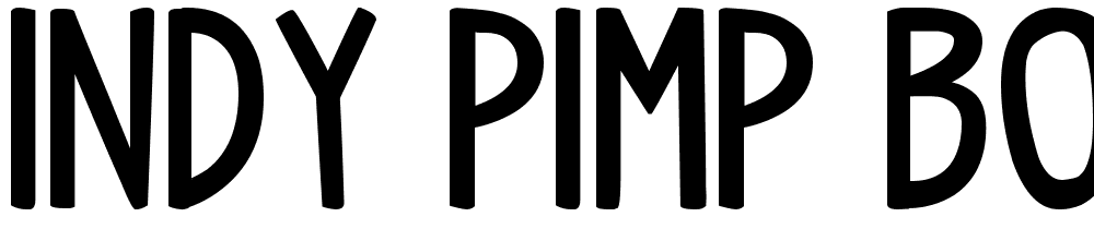 indy-pimp-Bold font family download free