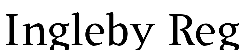 Ingleby-Regular font family download free