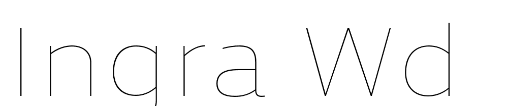 Ingra-Wd-Hair font family download free