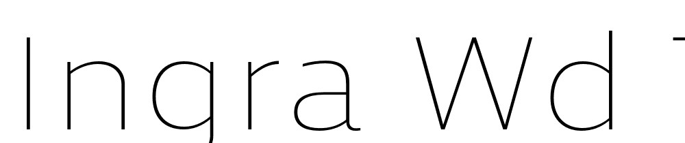 Ingra-Wd-Thin font family download free