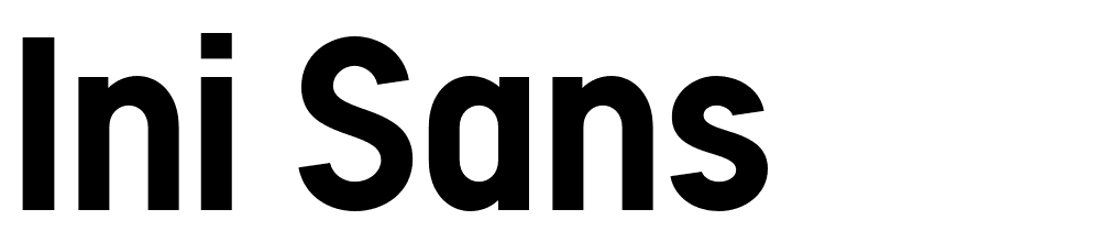 Ini-Sans font family download free