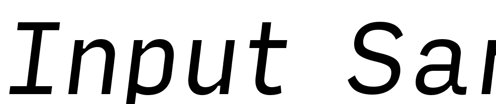 Input Sans font family download free