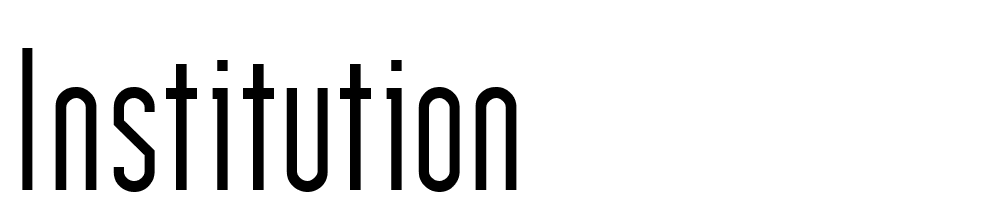 Institution font family download free