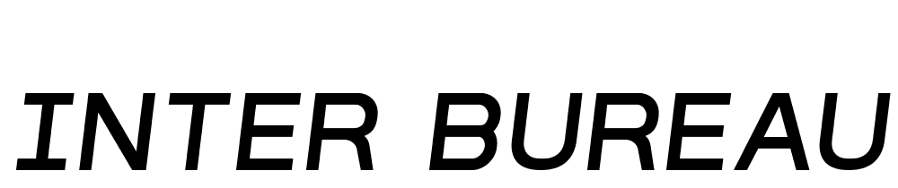 inter_bureau font family download free