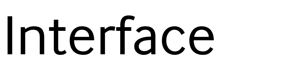 InterFace font family download free