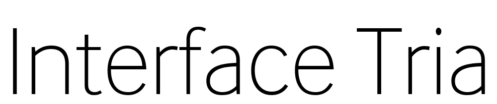 interface-trial font family download free