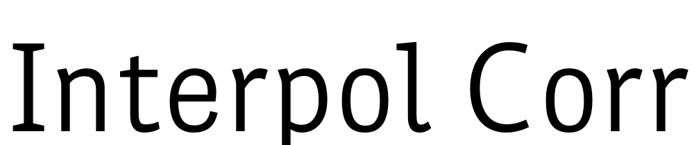 Interpol-Correspondence font family download free