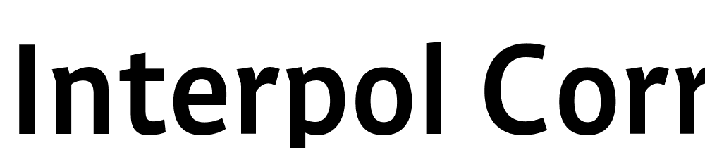 Interpol Correspondence font family download free