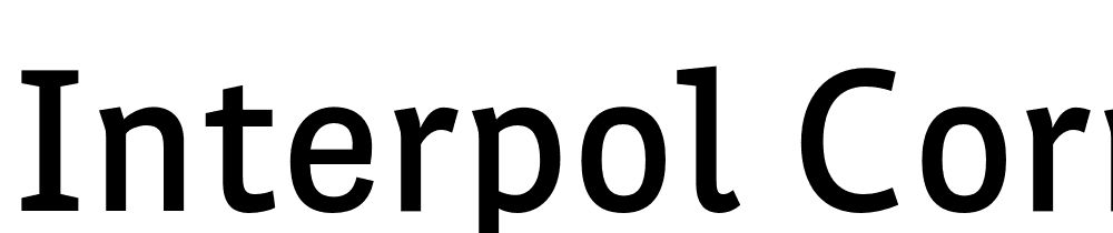 Interpol-Correspondence-Medium font family download free